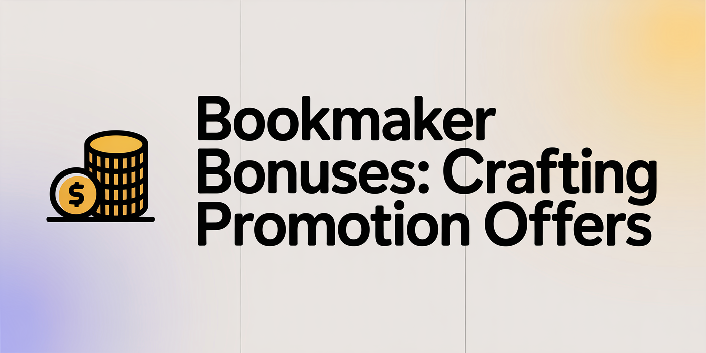 Bookmaker Bonuses: Crafting Promotion Offers