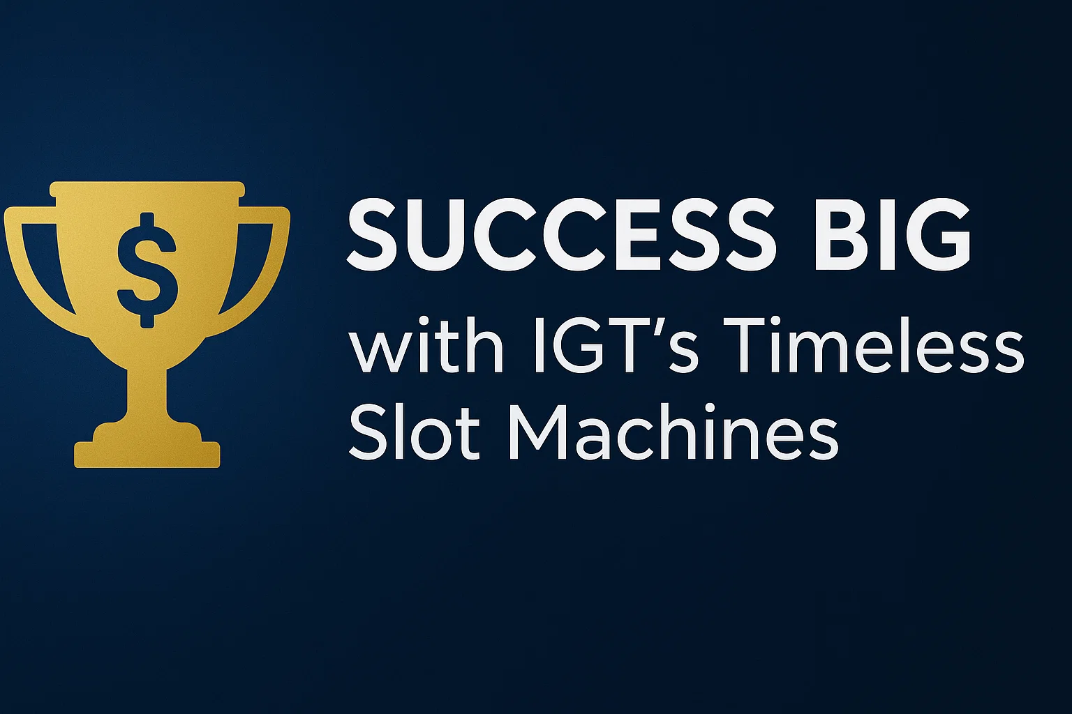 Success Big with IGT's Timeless Slot Machines